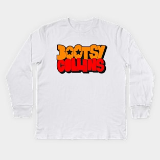 Bootsy Collins Funk Typography Design - Groovy and Legendary! Kids Long Sleeve T-Shirt